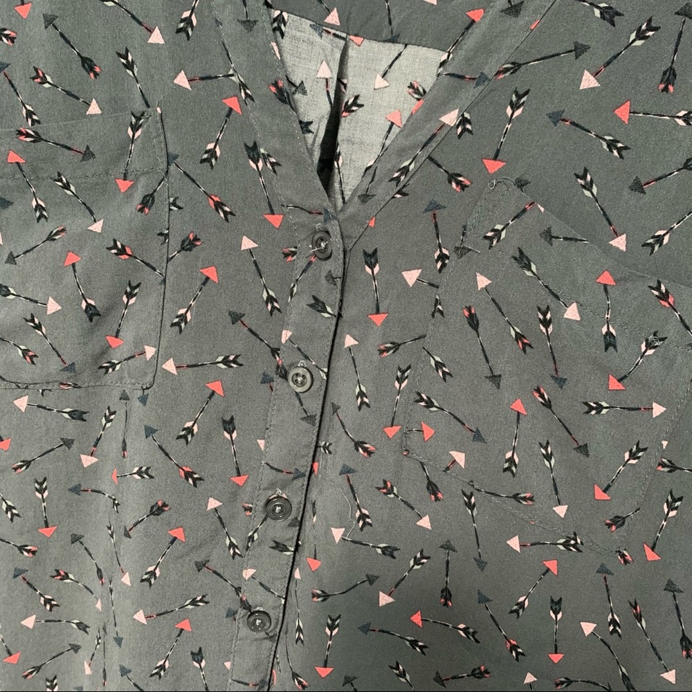 Torrid Button Down Arrow Top Size 2x - image 3